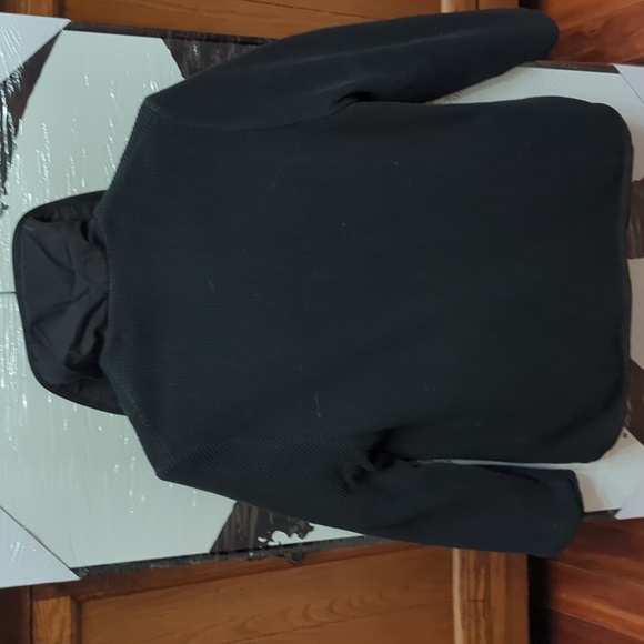 Women's Little Black Reversible Button-Up Jacket - Picture 3 of 5